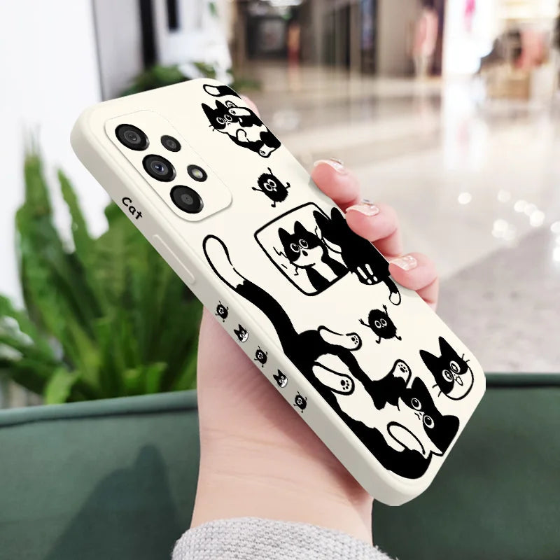 Capa de Pelúcia Gato para Samsung – Diversos Modelos
