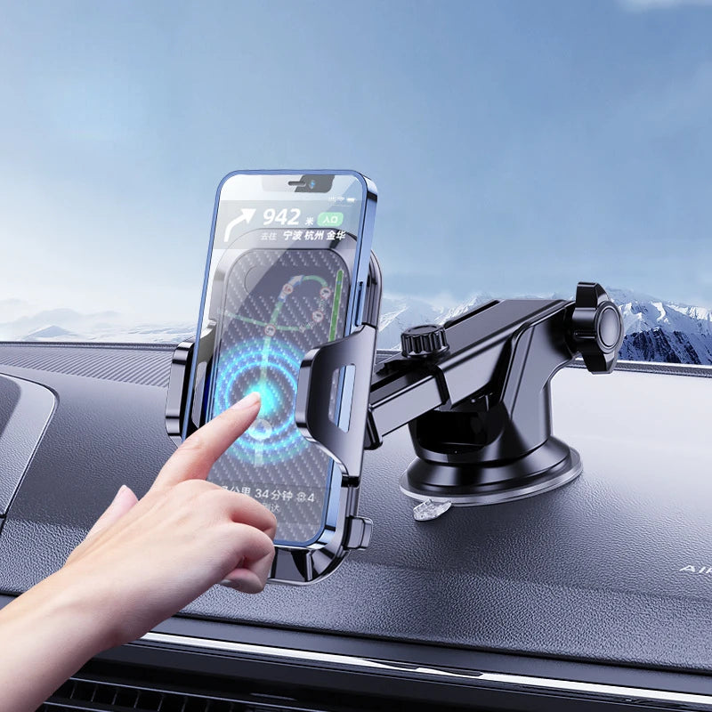 Suporte 3 em 1 para Carro — Para Painel, Para-brisa e Saída de Ar — Acessório Universal para Celular, Compatível com Todos os iPhones