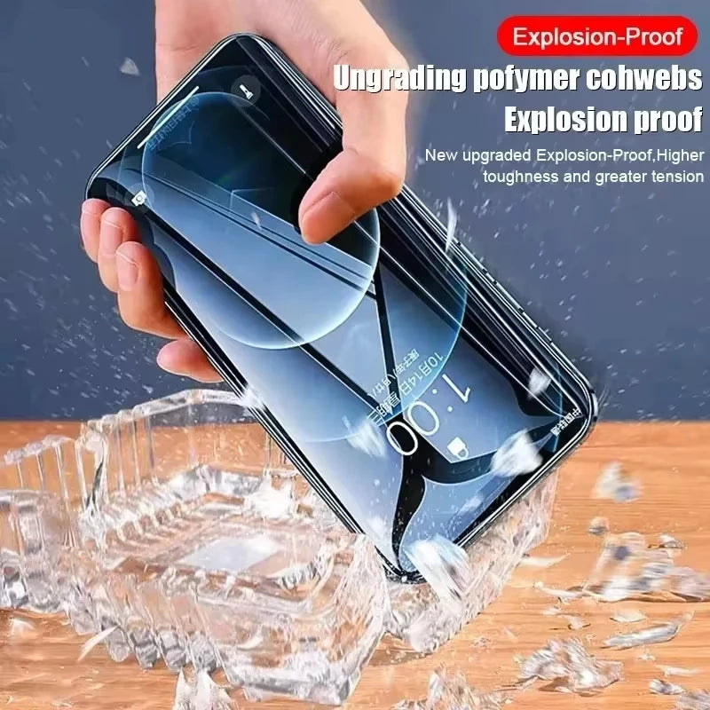 Kit com 4 películas de hidrogel flexível para iPhone