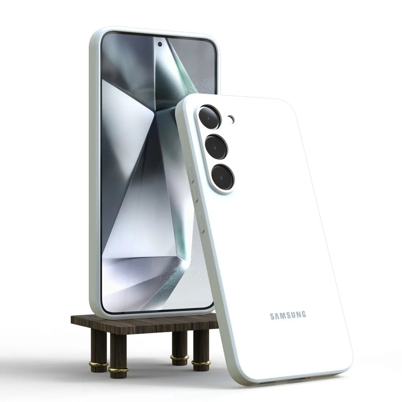 Capa de Silicone Antichoque para Samsung Galaxy S24, S23, S22, S21, S25, A55, A54, A35, A16 – Toque Suave e Proteção