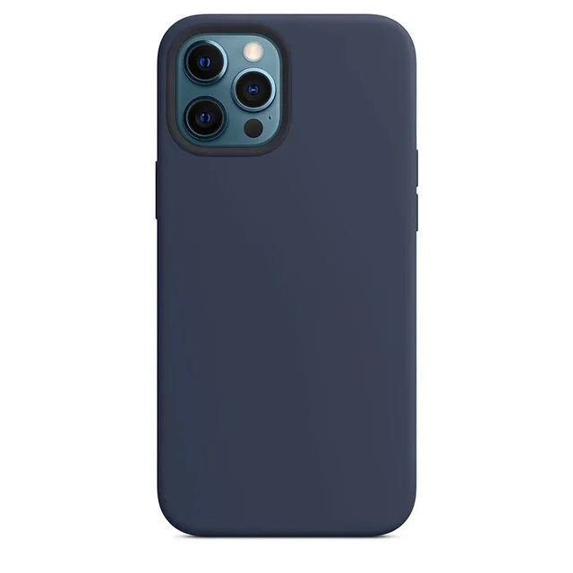 Capa de Silicone Original de Luxo para iPhone