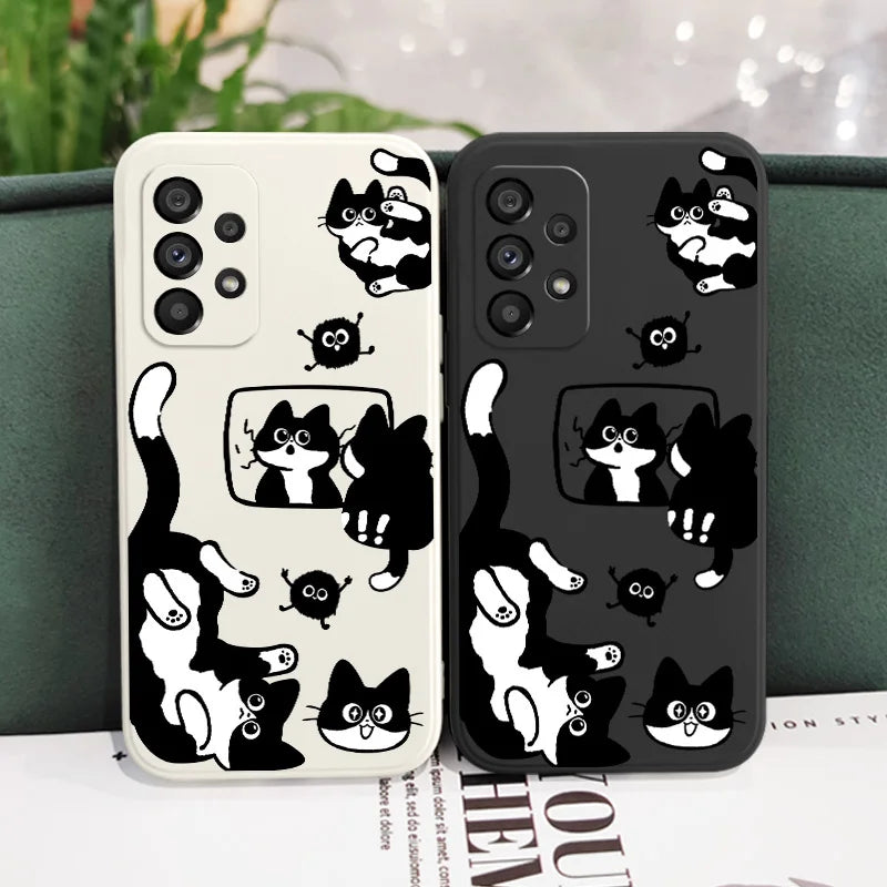 Capa de Pelúcia Gato para Samsung – Diversos Modelos