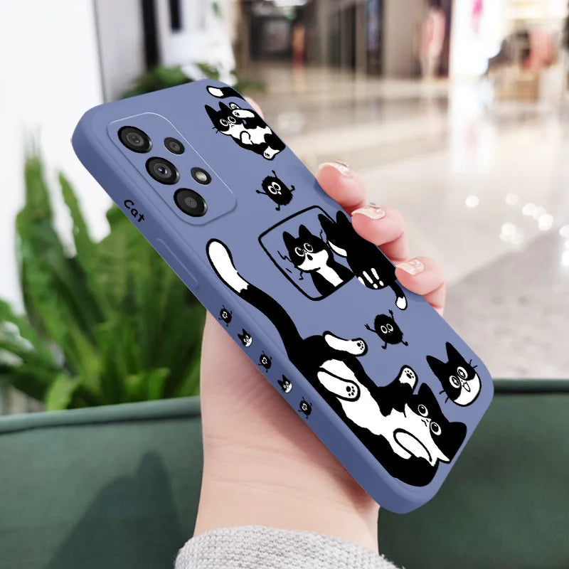 Capa de Pelúcia Gato para Samsung – Diversos Modelos