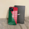 Capa de Telemóvel com Bandeira de Portugal – Vidro Temperado para iPhone 16 Pro Max, 15, 14 Plus, 13, 12 Mini, 11 e Samsung S24/S23 – Capa Preta Resistente