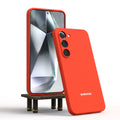 Capa de Silicone Antichoque para Samsung Galaxy S24, S23, S22, S21, S25, A55, A54, A35, A16 – Toque Suave e Proteção