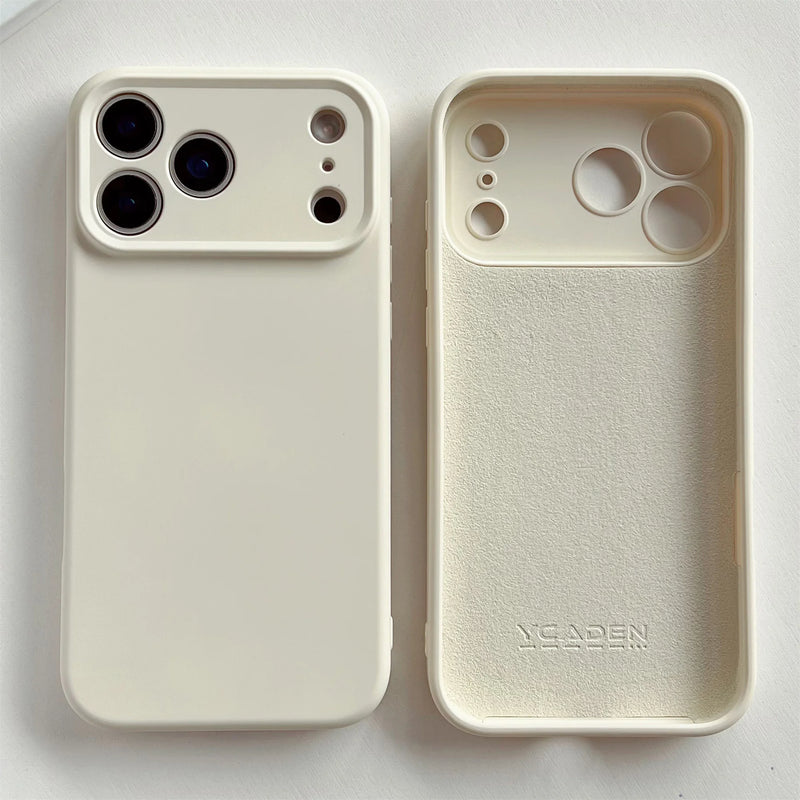 Capa Anti-impacto para iPhone 13 a 17 Pro Max | Silicone Líquido Premium TPU