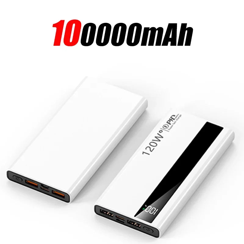 Power Bank Super Rápido 120W 200000mAh – Carregador Portátil de Alta Capacidade para Celulares e Dispositivos (2025)
