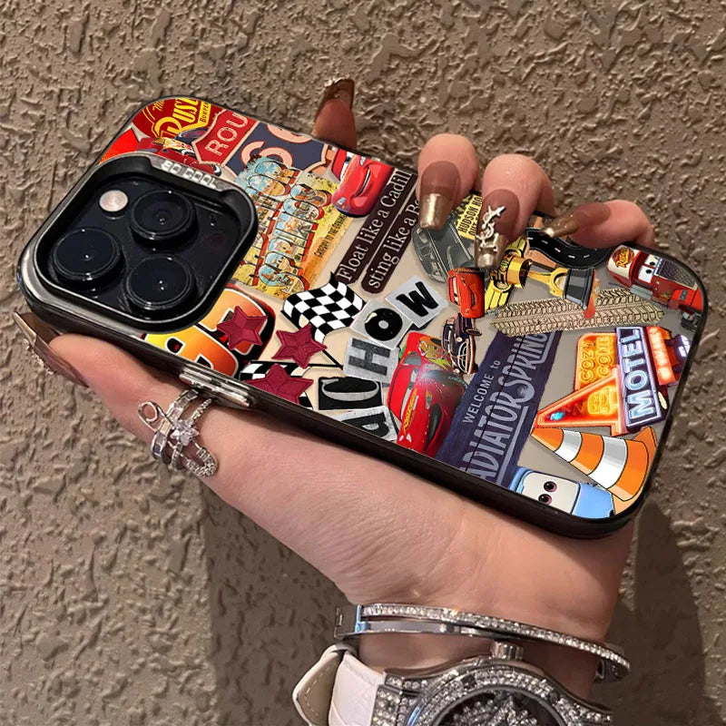 Capinha Lightning McQueen 95 Cars para iPhone – Capa Rígida Fosca e Antichoque | Compatível com iPhone 7 a 16 Pro Max