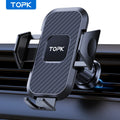 Suporte para Celular de Carro, TOPK com Trava Automática, Universal, com Clipe Gancho para Saída de Ar, Compatível com iPhone e Samsung