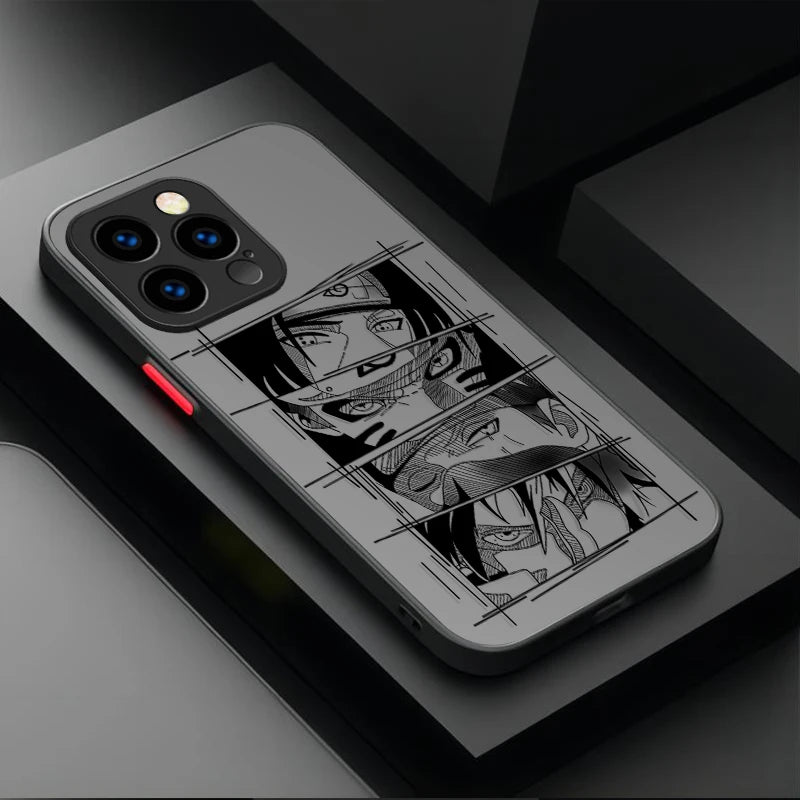 Capa de Celular Anime NARUTO – Itachi, Obito, Pain | Compatível com iPhone