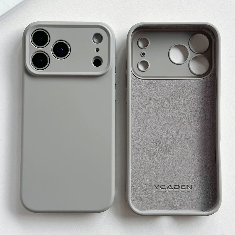 Capa Anti-impacto para iPhone 13 a 17 Pro Max | Silicone Líquido Premium TPU