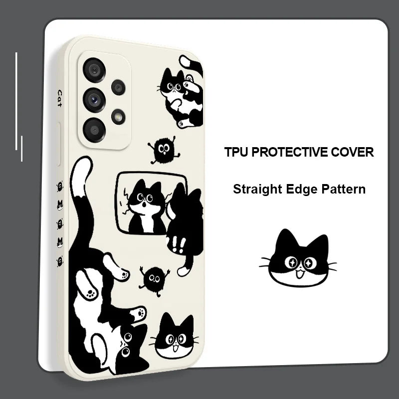 Capa de Pelúcia Gato para Samsung – Diversos Modelos