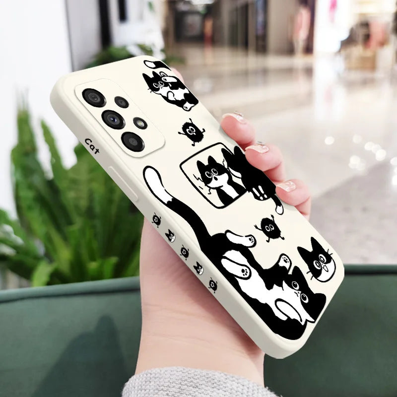 Capa de Pelúcia Gato para Samsung – Diversos Modelos