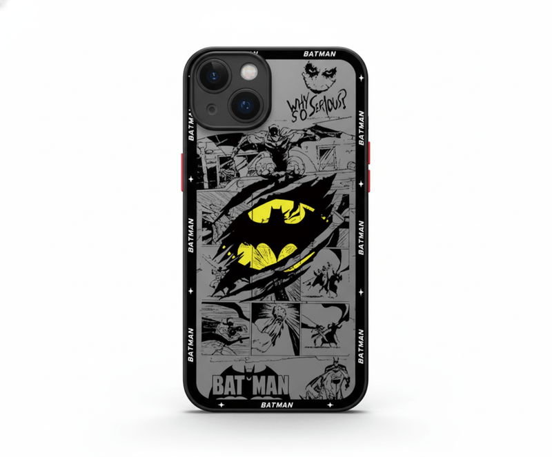 B - Batman Superman J - Joker Phone Case for Apple iPhone 7 8 Plus 13 Mini 12 XS Max SE 14 Pro 11 Pro XR 16 15 ProMax Matte Cover - Horiginex