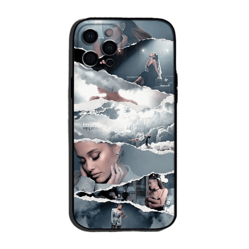Capa Ariana Grande para iPhone Capa Suave em Silicone Preto | Horiginex - Horiginex