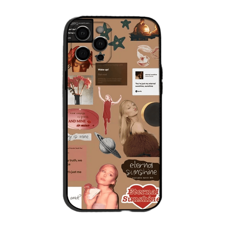 Capa Ariana Grande para iPhone Capa Suave em Silicone Preto | Horiginex - Horiginex