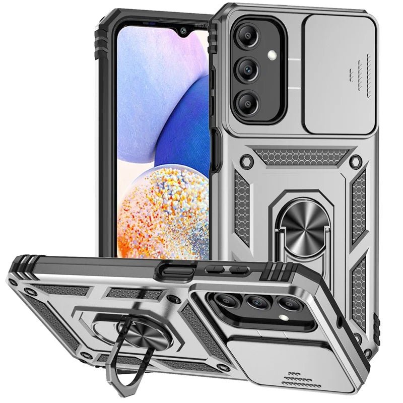 Capa Armadura para Samsung Galaxy A16 A26 A36 A56 5G – Proteção Reforçada com Tampa Deslizante da Câmara - Horiginex