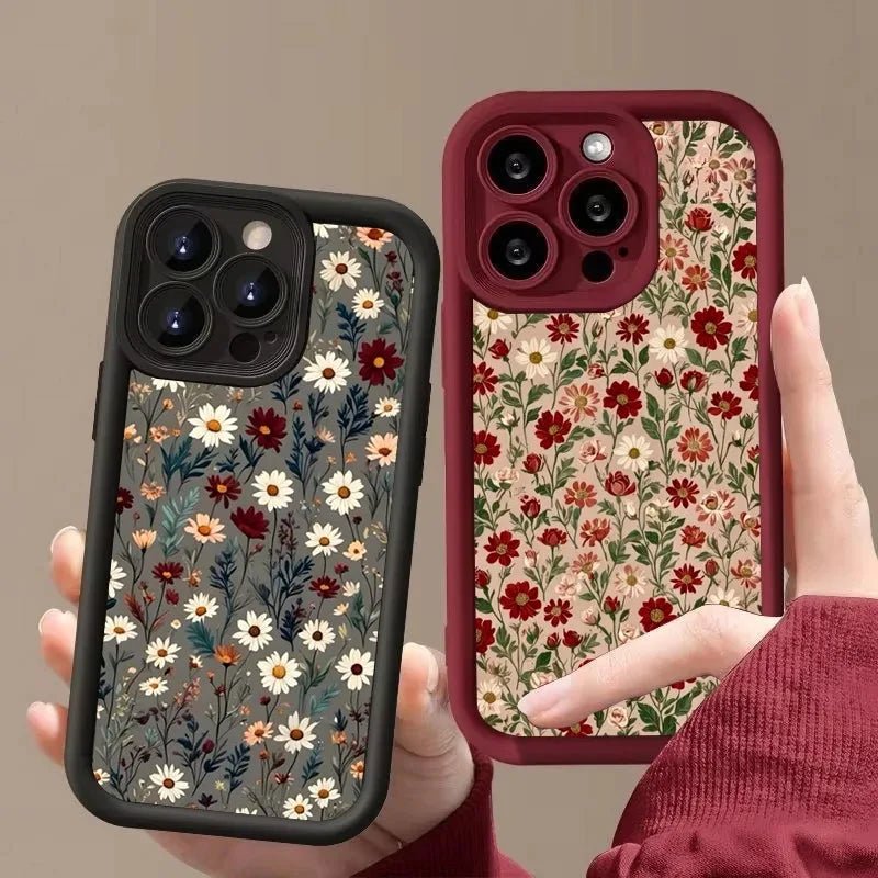 Capa com Padrão de Flores para iPhone – Suave, Elegante e Resistente - Horiginex
