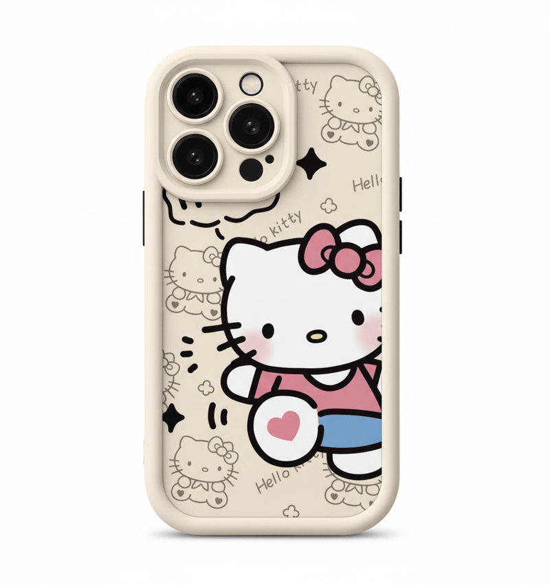 Capa de Silicone Hello Kitty para iPhone – Antiqueda e Transparente - Horiginex