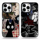 Capa de Telemóvel com Gato Preto para iPhone – Silicone Suave e Fofo - Horiginex