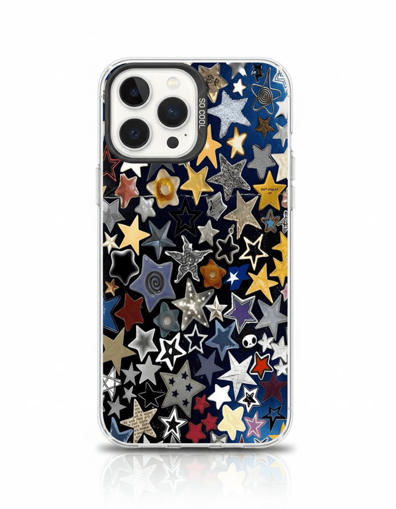 Capa de Telemóvel com Padrão de Estrelas – Textura Mate e Proteção Anti - Choque - Horiginex