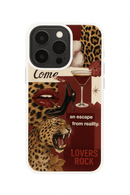 Capa de Telemóvel Estampada Leopard & Lábios Laser IMD para iPhone - Horiginex