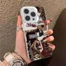 Capa de Telemóvel Estampada Leopard & Lábios Laser IMD para iPhone - Horiginex