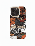 Capa de Telemóvel Halloween Abóbora Assustadora para iPhone – Silicone Suave - Horiginex