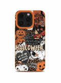 Capa de Telemóvel Halloween Abóbora Assustadora para iPhone – Silicone Suave - Horiginex