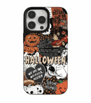Capa de Telemóvel Halloween Abóbora Assustadora para iPhone – Silicone Suave - Horiginex