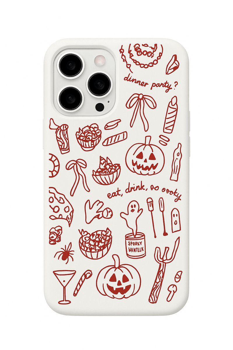 Capa de Telemóvel Halloween Abóbora e Fantasma para iPhone - Horiginex