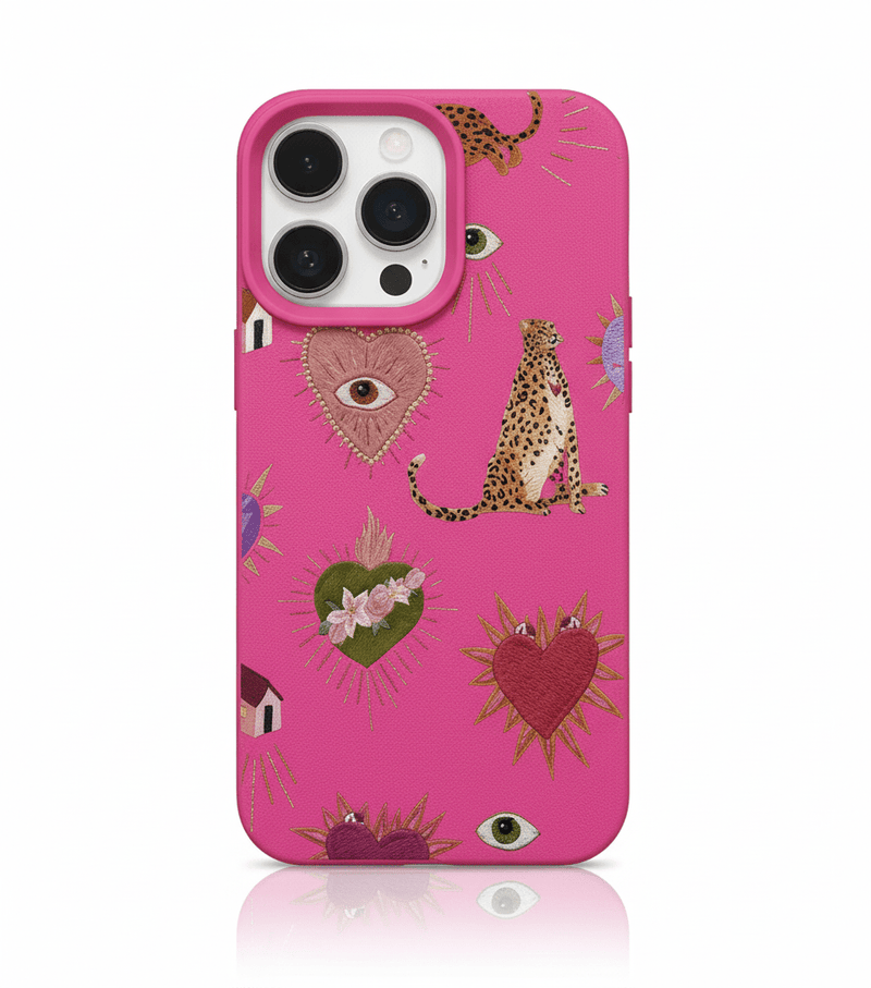 Capa de Telemóvel Personalizada com Estampa Leopardo para iPhone – Silicone Premium - Horiginex