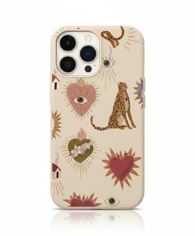Capa de Telemóvel Personalizada com Estampa Leopardo para iPhone – Silicone Premium - Horiginex