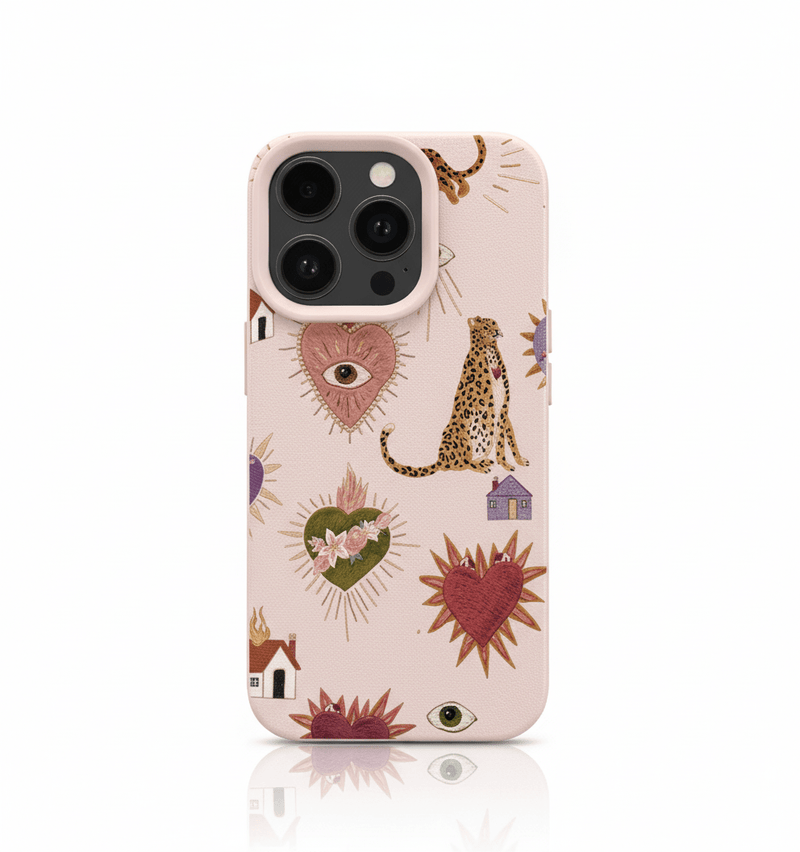 Capa de Telemóvel Personalizada com Estampa Leopardo para iPhone – Silicone Premium - Horiginex