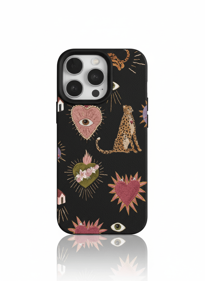 Capa de Telemóvel Personalizada com Estampa Leopardo para iPhone – Silicone Premium - Horiginex