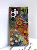 Capa de Telemóvel Retro Artística Estilo Colagem para Samsung Galaxy – 2 em 1 - Horiginex