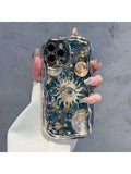Capa de Telemóvel Sol e Lua Cósmica para iPhone – Estilo Astrológico TPU - Horiginex