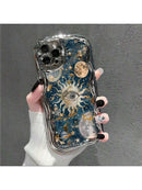 Capa de Telemóvel Sol e Lua Cósmica para iPhone – Estilo Astrológico TPU - Horiginex
