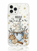 Capa de Telemóvel Temática de Natal Transparente para iPhone – Perfeita para Oferta - Horiginex