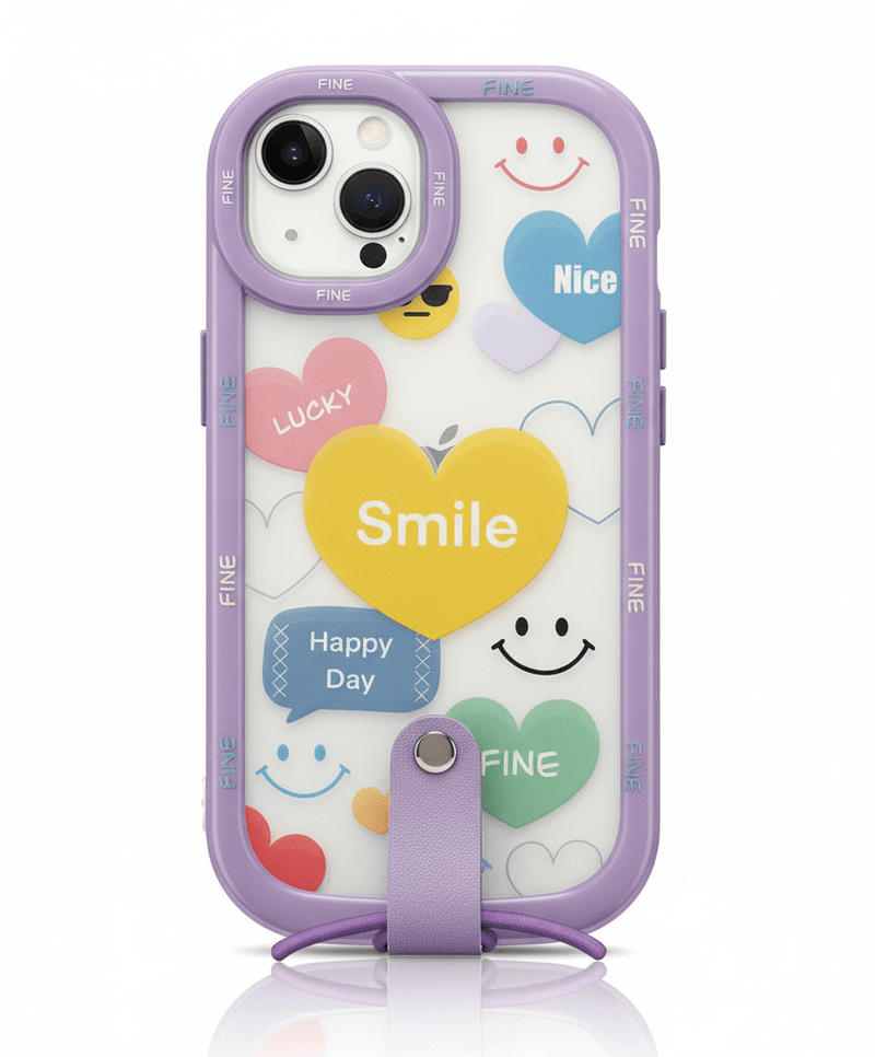 Capa iPhone Coração com Corrente Estilo Ink Wash – Horiginex - Horiginex