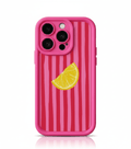 Capa iPhone Lemon Stripe Textura Fresca Antichoques – Horiginex - Horiginex