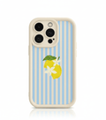 Capa iPhone Lemon Stripe Textura Fresca Antichoques – Horiginex - Horiginex
