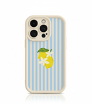 Capa iPhone Lemon Stripe Textura Fresca Antichoques – Horiginex - Horiginex