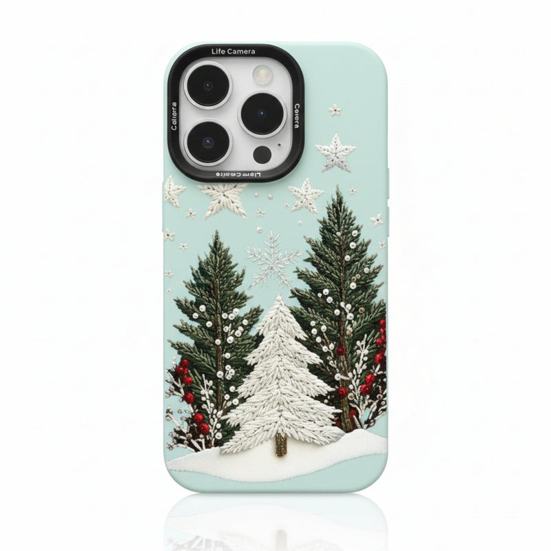 Capa iPhone Natal Pinheiro Invernal - Horiginex - Horiginex