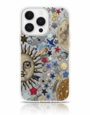 Capa iPhone Retro Sol & Estrelas Cartoon Face Y2K Luxury | Horiginex - Horiginex