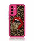 Capa Leopardo e Lábios Vermelhos com Corrente para Samsung Luxo e Proteção - Horiginex - Horiginex