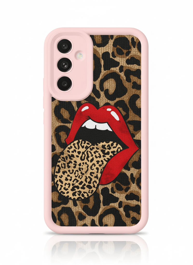 Capa Leopardo e Lábios Vermelhos com Corrente para Samsung Luxo e Proteção - Horiginex - Horiginex