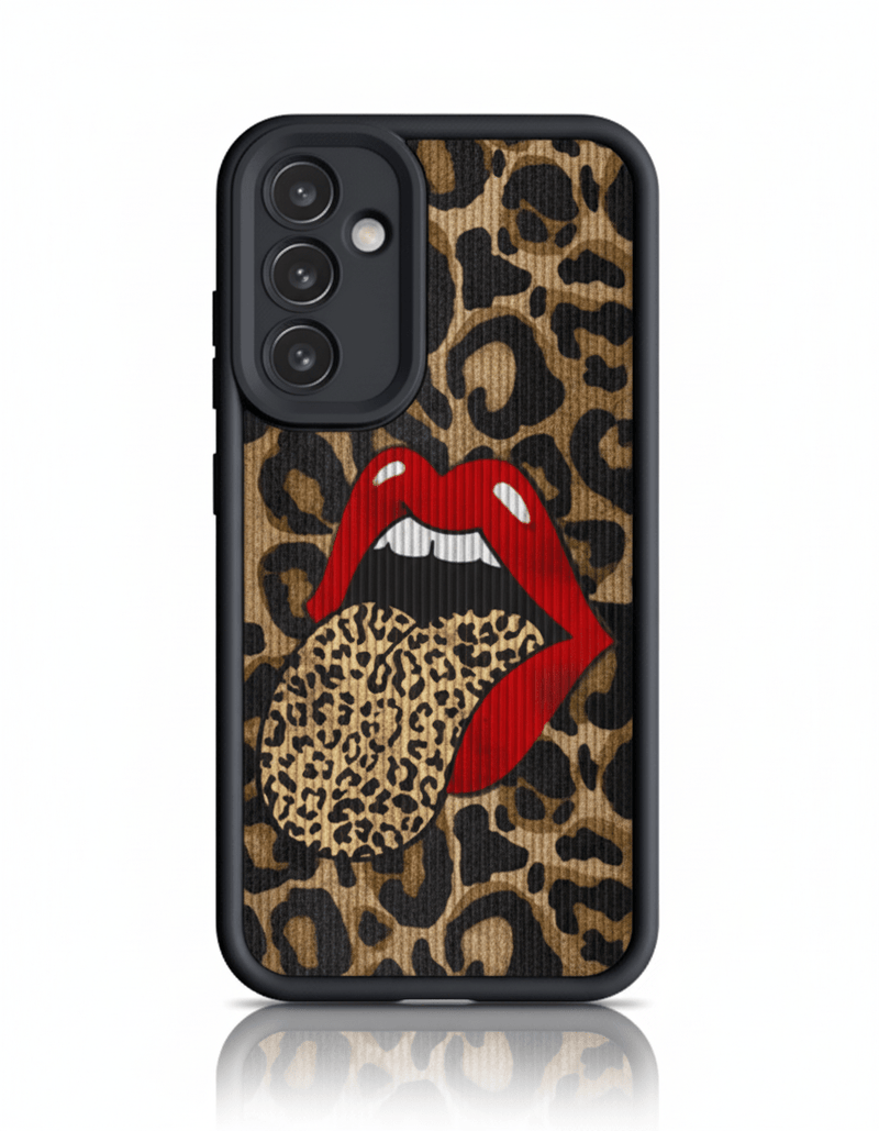 Capa Leopardo e Lábios Vermelhos com Corrente para Samsung Luxo e Proteção - Horiginex - Horiginex