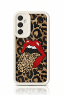 Capa Leopardo e Lábios Vermelhos com Corrente para Samsung Luxo e Proteção - Horiginex - Horiginex