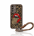 Capa Leopardo e Lábios Vermelhos com Corrente para Samsung Luxo e Proteção - Horiginex - Horiginex